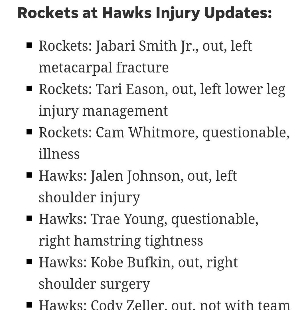 火箭队连胜被终结，客场不敌老鹰队