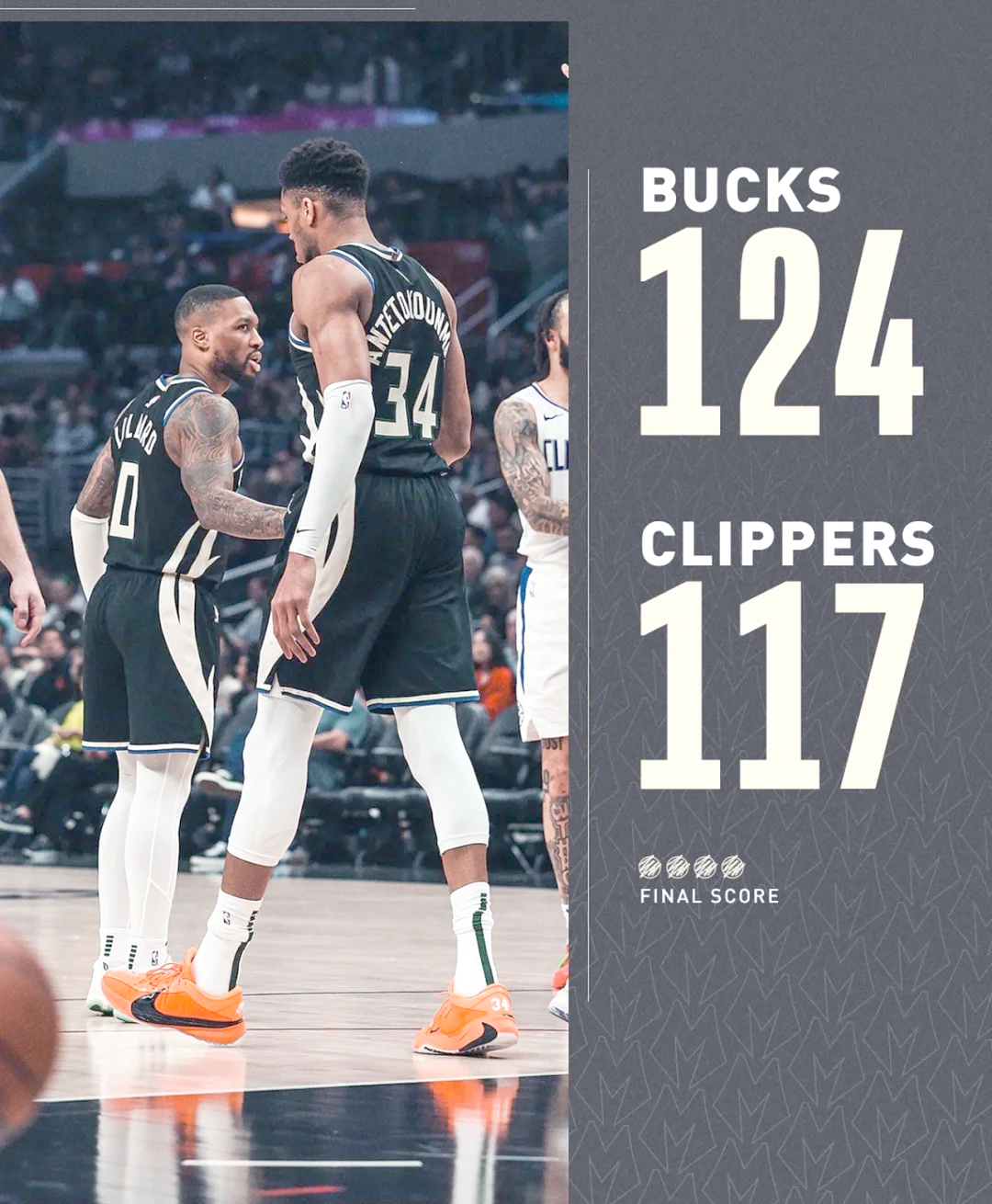 快船不敌雄鹿,莱昂纳德孤身难战 快船不敌雄鹿,莱昂纳德孤身难战